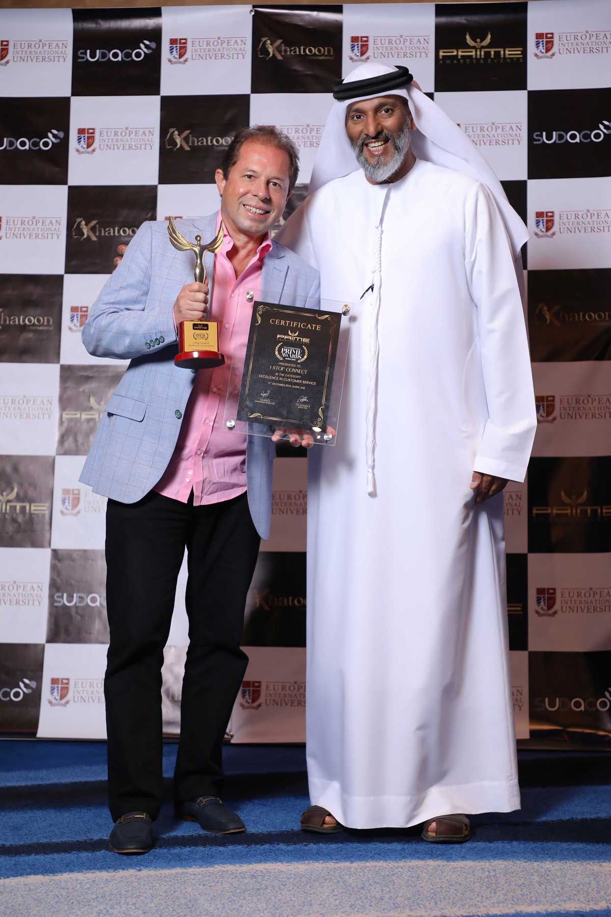 Prime Award for 1Stop Connect - Excellence in Customer Service